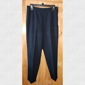 Black Side Zip Ladies Trousers Size 8 Short